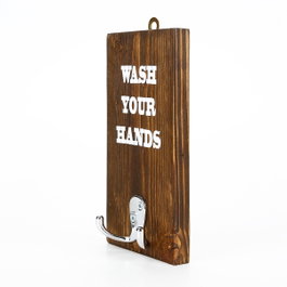 Hanah Home Raf023 Estantería de pared de madera de abeto, nogal